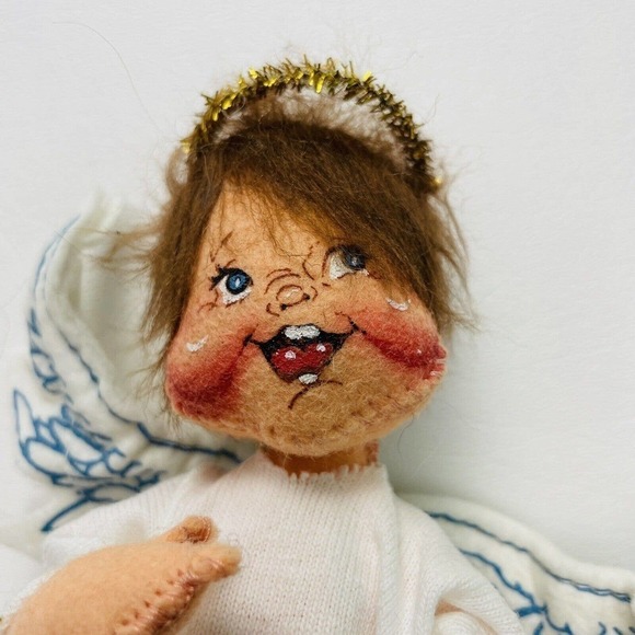 Vintage Annalee Standing Christmas Angels 1989 & 1994 7"-9" Tall Pair of 2 USA - Picture 8 of 11